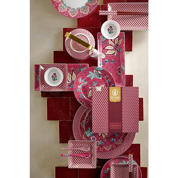 Giftset Square Oriental Flower Festival Dark Pink