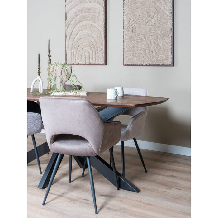 Eettafel Felix – Espresso Mangohout – 220 x 100 cm