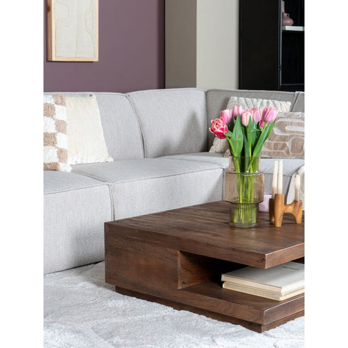 Salontafel Bram – Espresso Mangohout – 80 x 80 cm