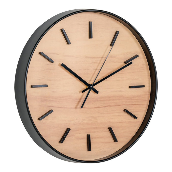 Kensington Wall Clock - Horloge murale, noire, mouvement silencieux, ronde, ø35 cm