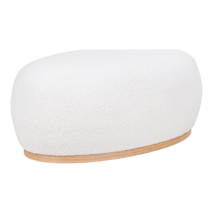 Manhattan Pouf - Pouf, frisé, blanc, 54,5x88,5x36 cm, HN1235