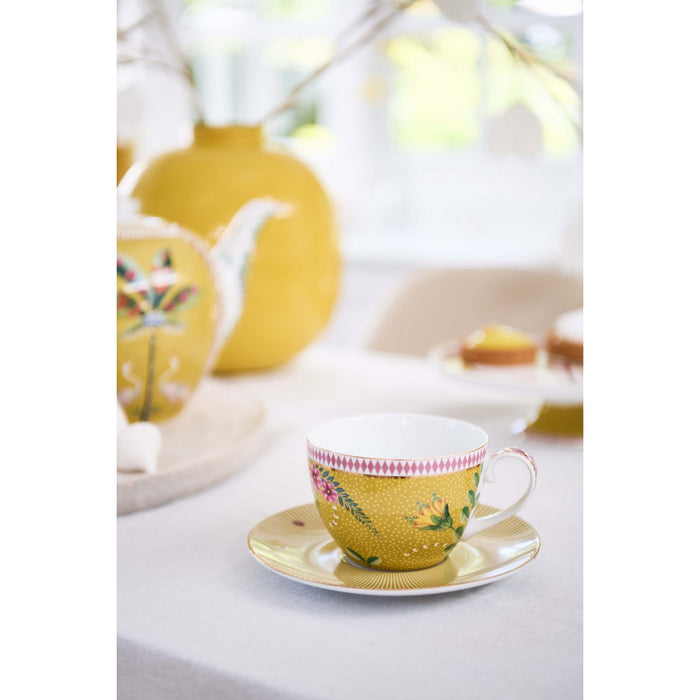 Set/2 Cups & Saucers La Majorelle Yellow 280ml