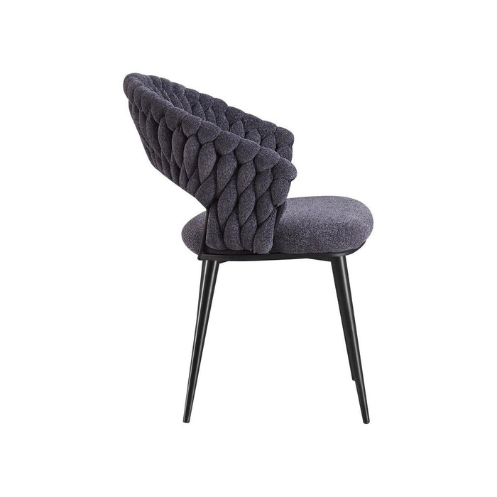 Dining room chair Wave Woven | Anthracite