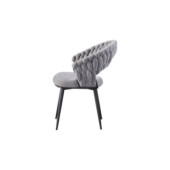 Dining chair Wave Braided | Grey