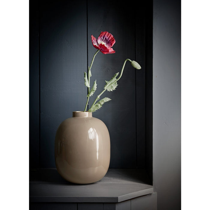 Vase Metal Khaki 32cm