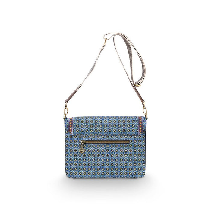 Cross Body Flap Clover Blue 25x7x20cm