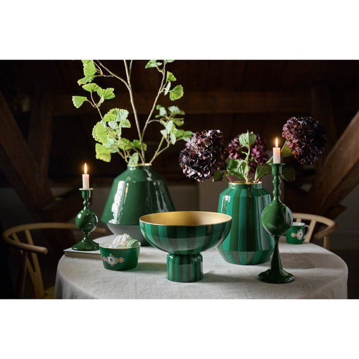 Vase Metal Dark Green 35cm