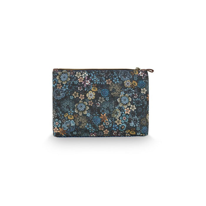 Cosmetic Bag Combi Tutti i Fiori Blue 26x18x7.5cm/22x13x1cm