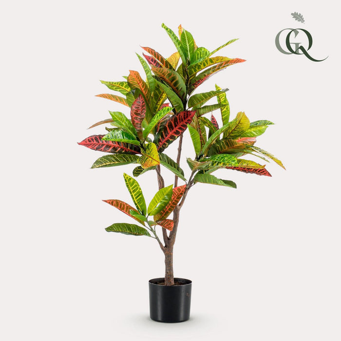 Kunstplant - Croton Codiaeum - Wonderstruik - 100 cm