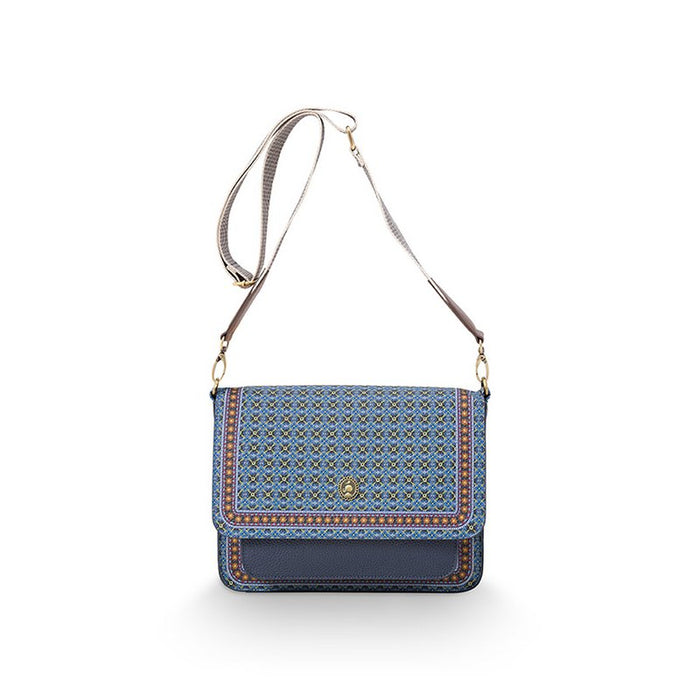 Cross Body Flap Clover Blue 25x7x20cm