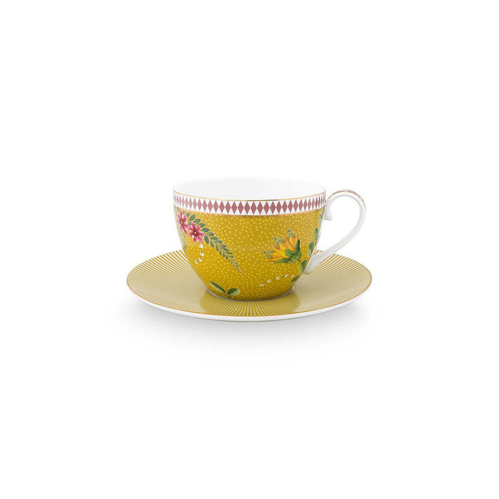 Set/2 Cups & Saucers La Majorelle Yellow 280ml