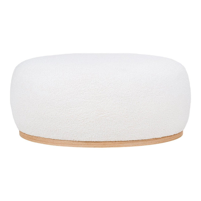 Manhattan Pouf - Pouf, frisé, blanc, 54,5x88,5x36 cm, HN1235