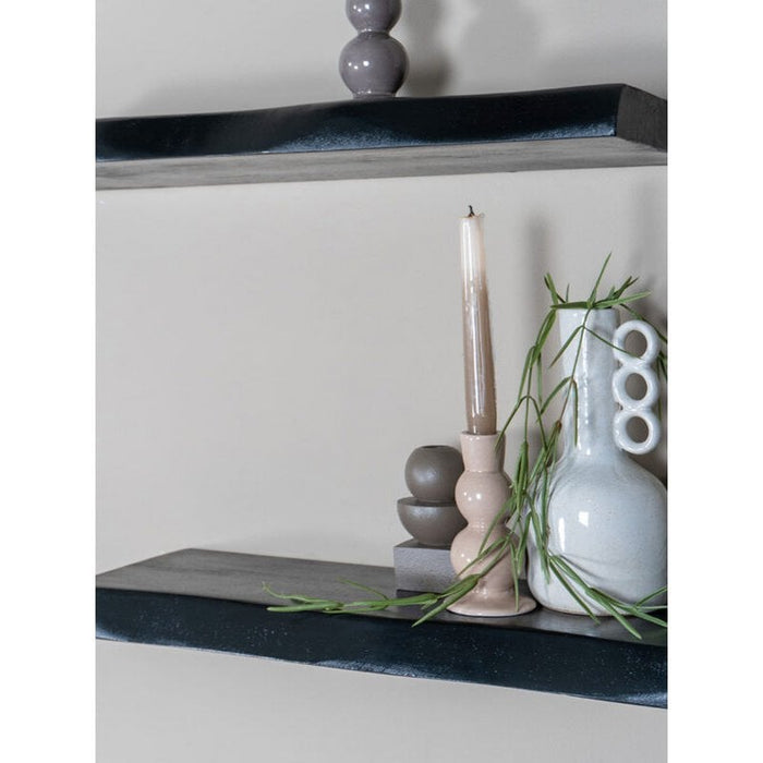 Wall shelf Pure Black Mango wood 80 cm