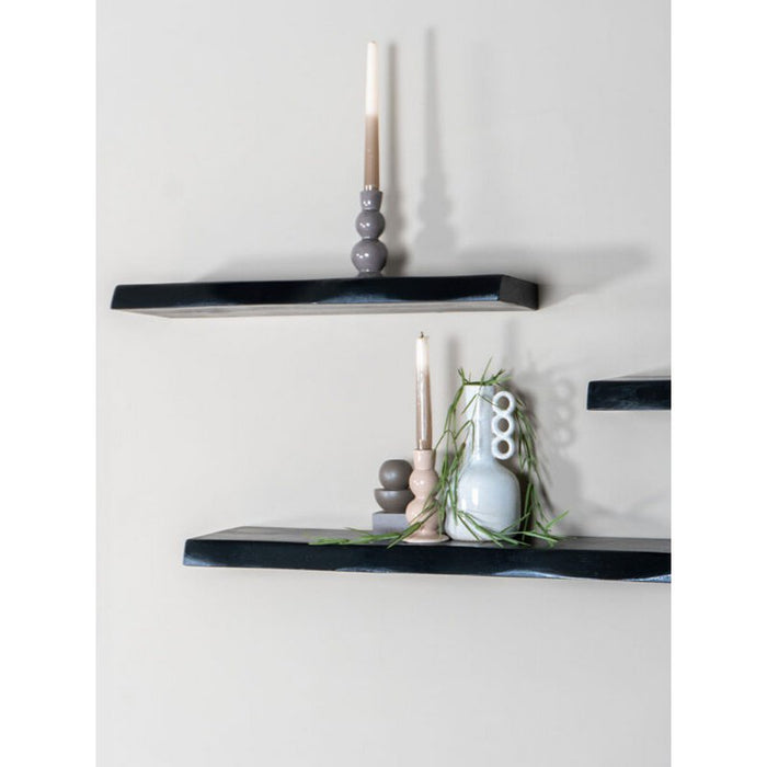 Wall shelf Pure Black Mango wood 80 cm