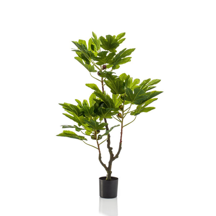 Kunstplant - Ficus Carica - Vijgenboom - 95 cm