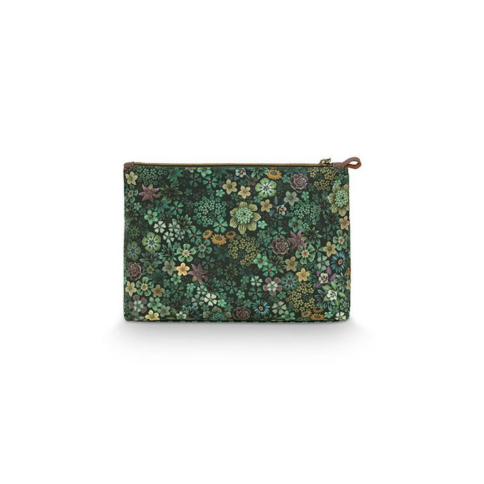 Cosmetic Bag Combi Tutti i Fiori Green 26x18x7.5cm/22x13x1cm