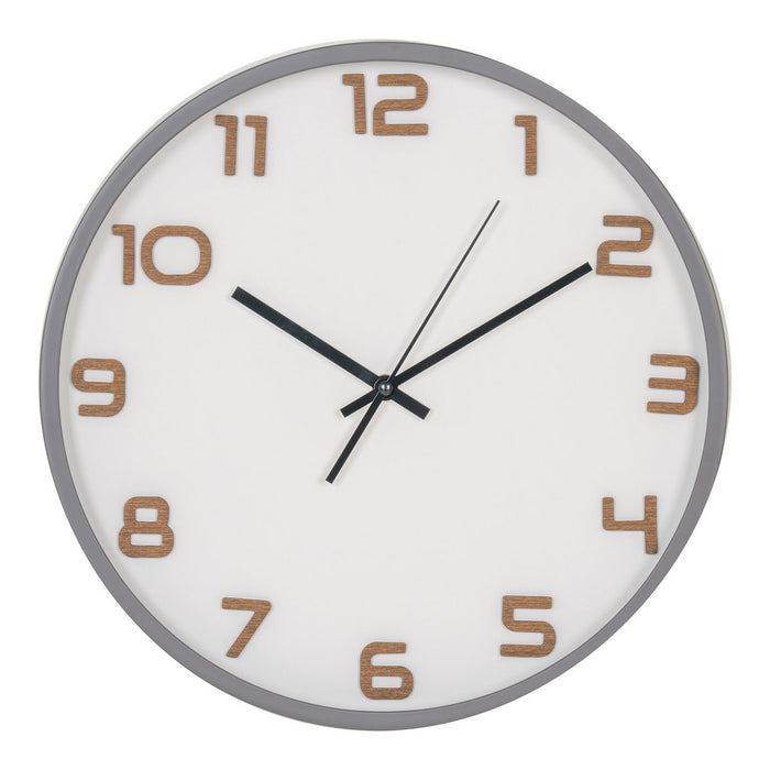 Greenwich Wall Clock - Horloge murale, gris, mouvement silencieux, ronde, ø35 cm