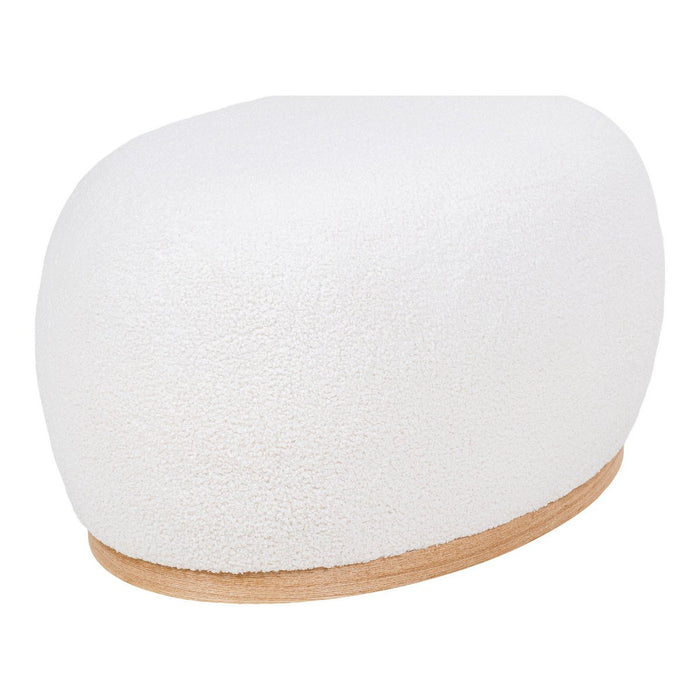 Manhattan Pouf - Pouf, frisé, blanc, 54,5x88,5x36 cm, HN1235