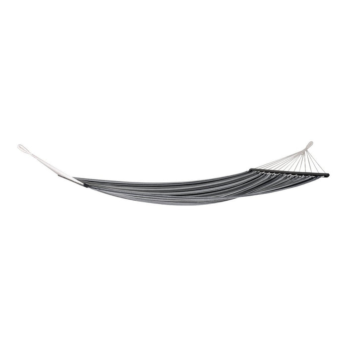 Lamia Hammock - Hamac, polyester/coton, mélèze, noir/gris/blanc