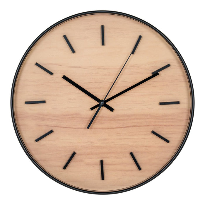 Kensington Wall Clock - Horloge murale, noire, mouvement silencieux, ronde, ø35 cm