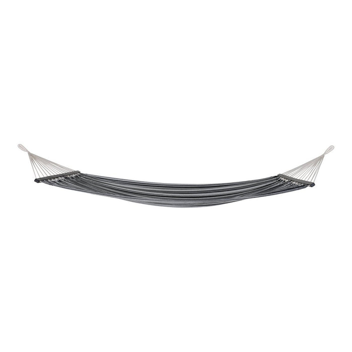 Lamia Hammock - Hamac, polyester/coton, mélèze, noir/gris/blanc