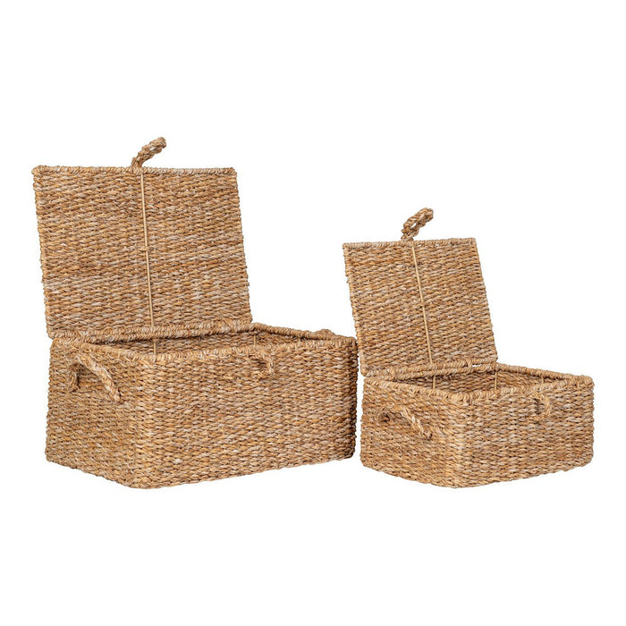 Bogra Basket - Basket, seagrass/iron, natural, set of 2