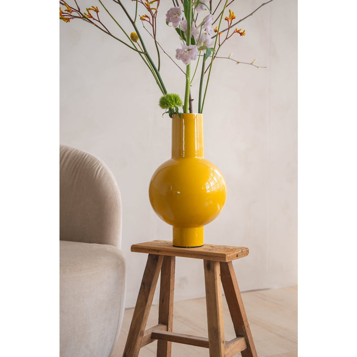 Vase Metal Medium Ocher 24x40cm