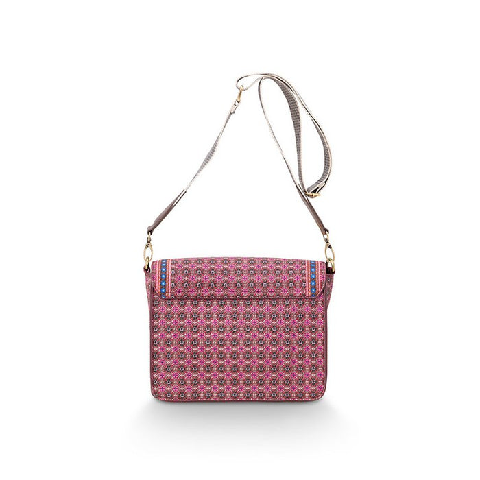 Cross Body Flap Small Clover Pink 19x6x16cm