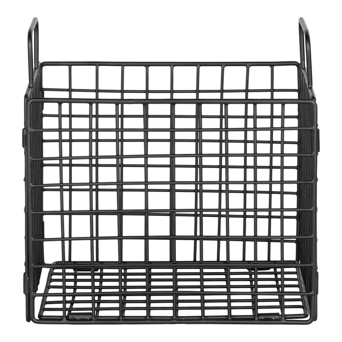 Mora Wire Basket - Wire Basket, Iron, Black, 25x20x25 cm