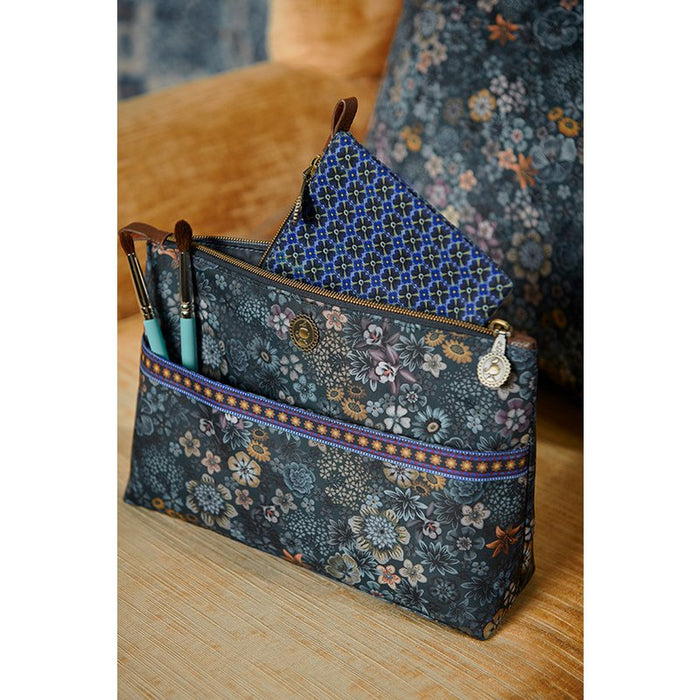 Cosmetic Bag Combi Tutti i Fiori Blue 26x18x7.5cm/22x13x1cm