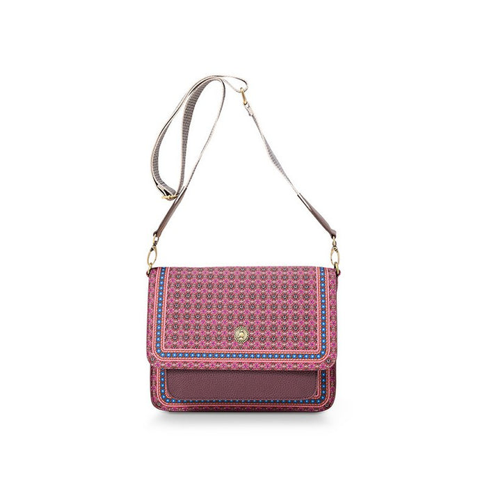 Cross Body Flap Clover Pink 25x7x20cm