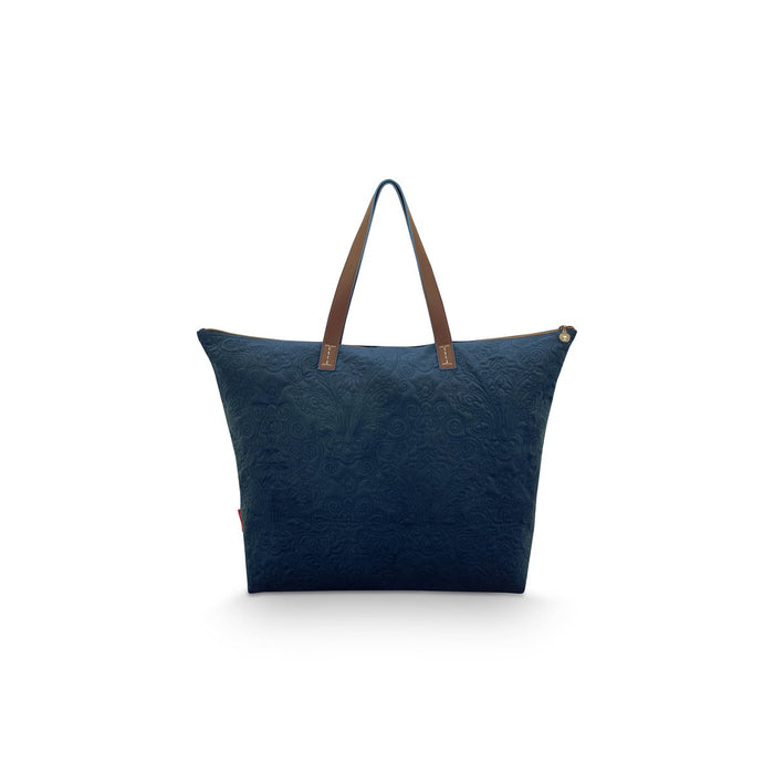 Tote Bag Velvet Quiltey Days Blue 66x20x44cm