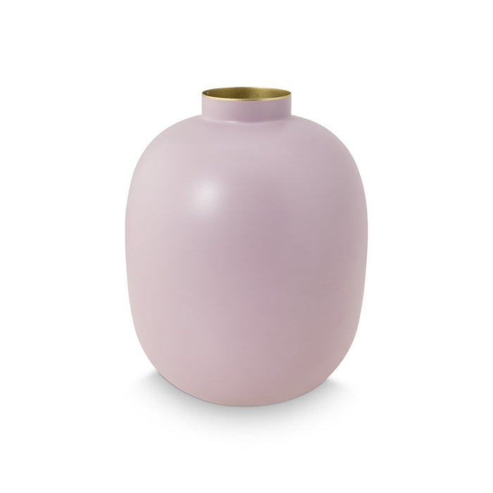 Vase Metal Matt Lilac 32cm