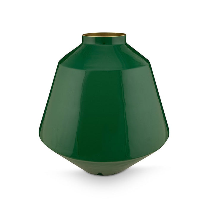 Vase Metal Dark Green 35cm