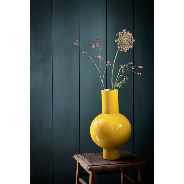 Vase Metal Medium Ocher 24x40cm