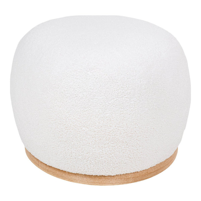 Manhattan Pouf - Pouf, frisé, blanc, 54,5x88,5x36 cm, HN1235