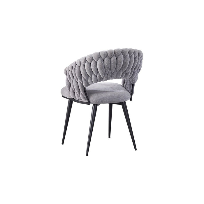 Dining chair Wave Braided | Grey