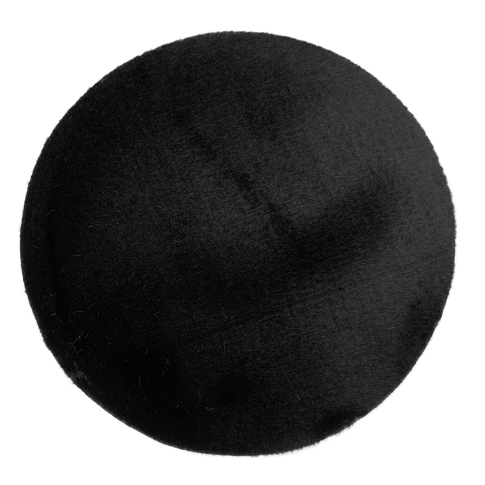 Tapis Moelleux Rond Noir 160x160CM