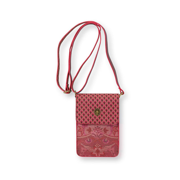 Phone Bag Kyoto Festival Dark Pink 13x20x4.7cm