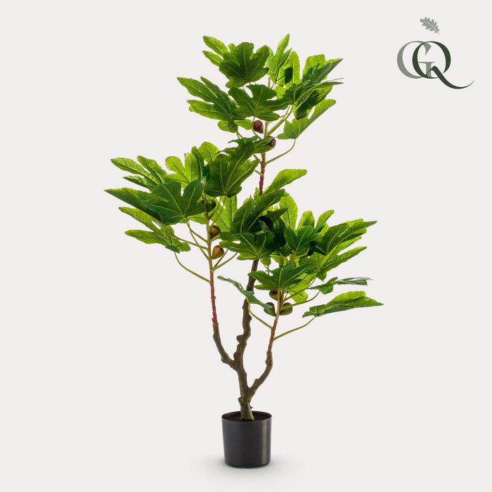 Kunstplant - Ficus Carica - Vijgenboom - 95 cm