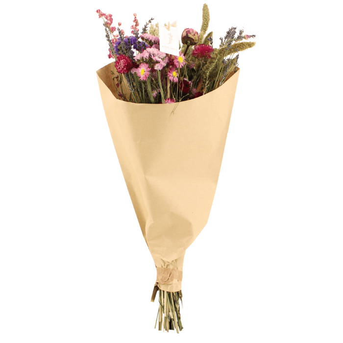 Droogbloemen Veldboeket Roze - Ø25 - 60cm