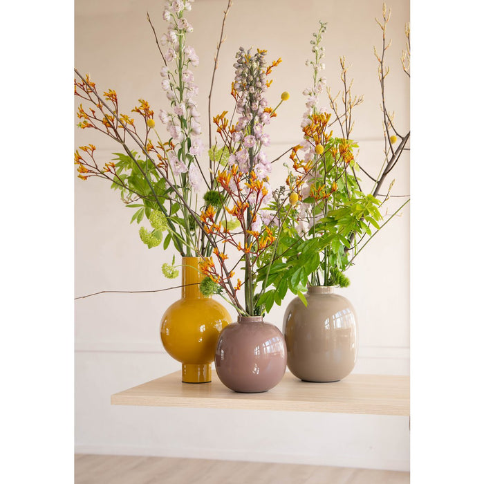 Vase Metal Medium Ocher 24x40cm