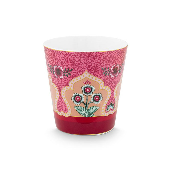 Giftset Mugs without Ear Oriental Flower Festival Dark Pink 230ml