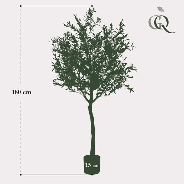 Kunst Olijfboom -  Olea europaea - Olijfboom - 180 cm