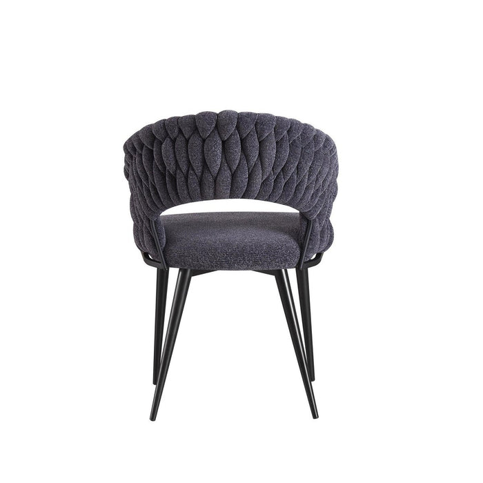 Dining room chair Wave Woven | Anthracite