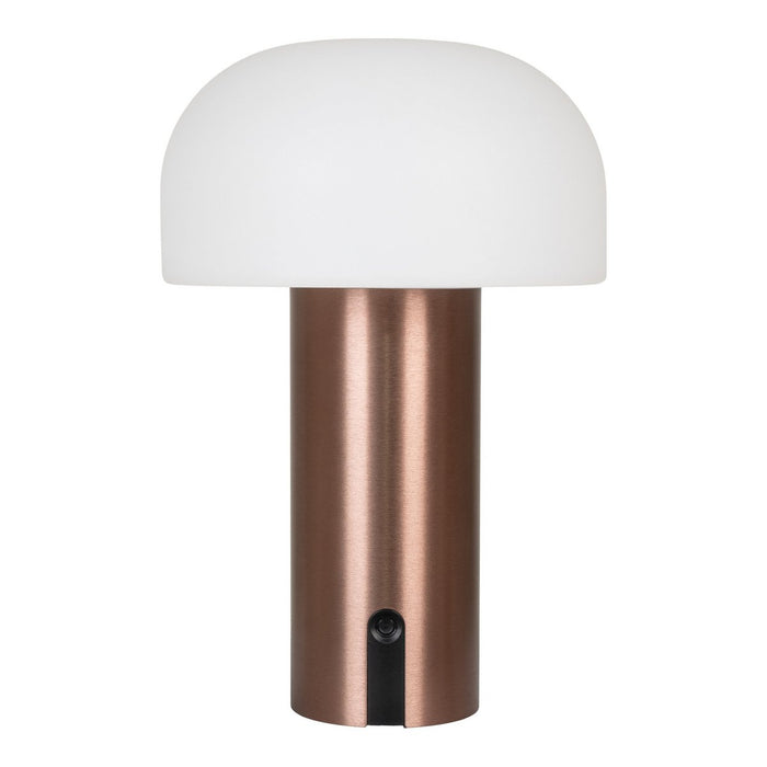 Soham LED Lamp - Lamp, rechargeable, white/copper