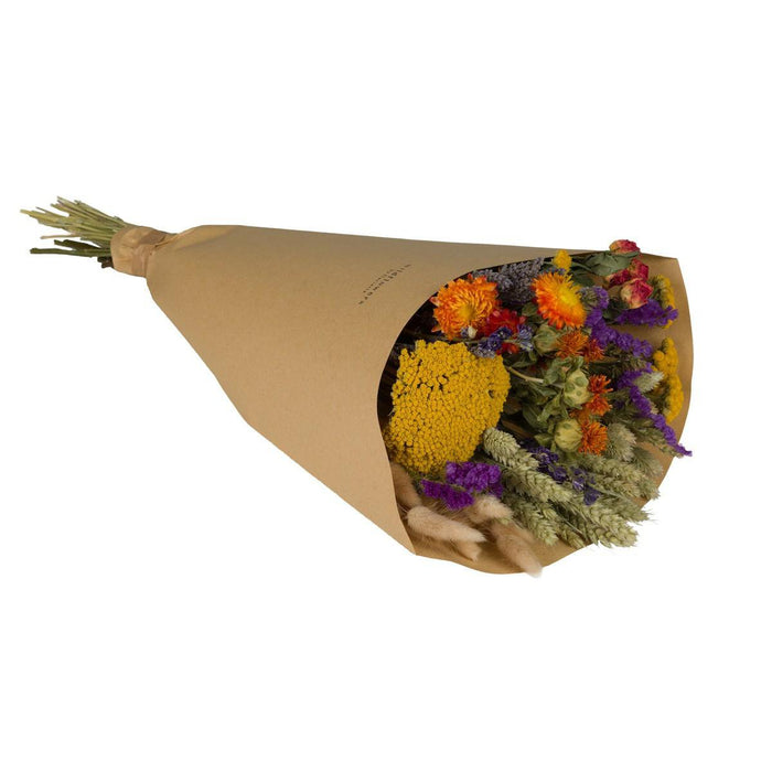 Droogbloemen - Veldboeket Groot - Oranje - 60cm