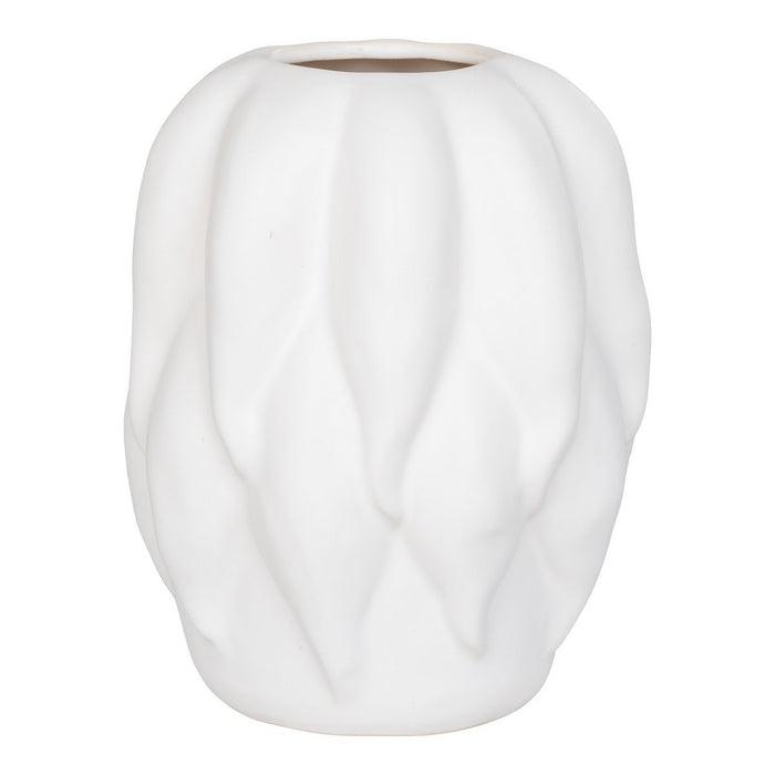 Vase - Vase, céramique, beige, 19,5x19,5x26 cm