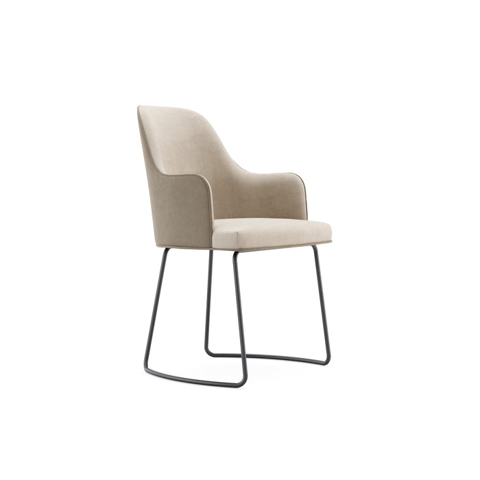 Anna | chair with armrest (metal baseboard) K-SAG HOME BV 