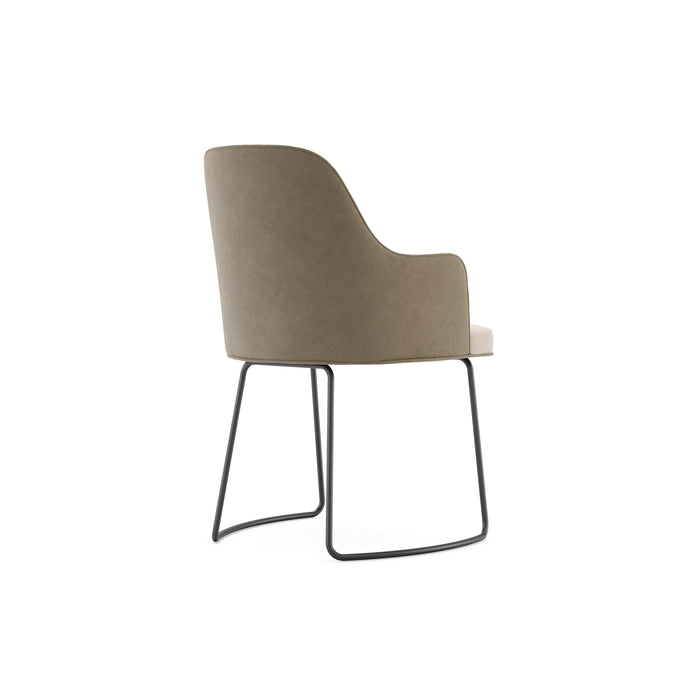 Anna | chair with armrest (metal baseboard) K-SAG HOME BV 